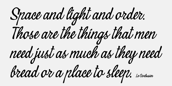 Card displaying PF SignSkript typeface in various styles