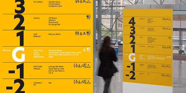 Card displaying New Hero typeface in various styles