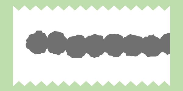Card displaying Dottonoji typeface in various styles