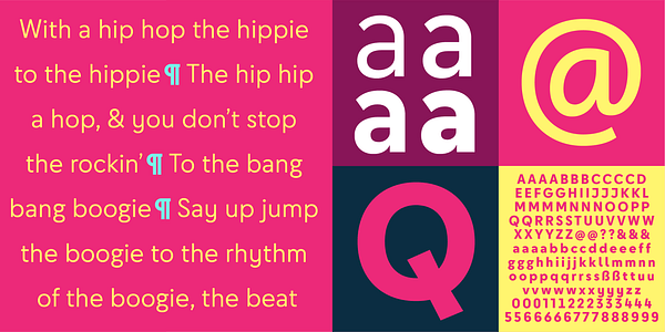 Card displaying Cy Text typeface in various styles