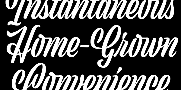 Kort som viser skrifttypen Viktor Script i forskjellige stiler