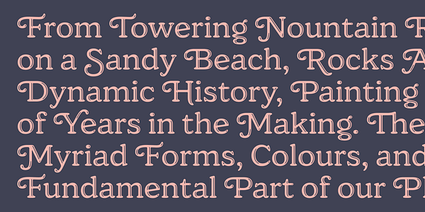 Card displaying Jovie Glow typeface in various styles