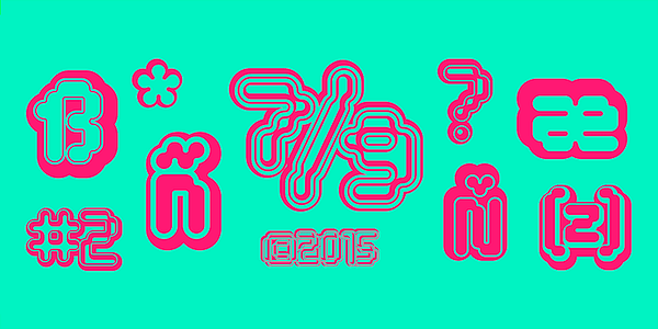 Card displaying Tephra typeface in various styles