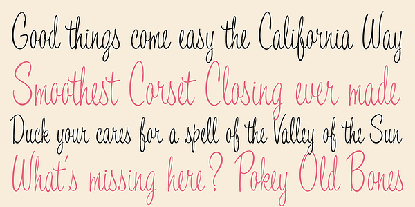 Card displaying Filmotype Jewel typeface in various styles