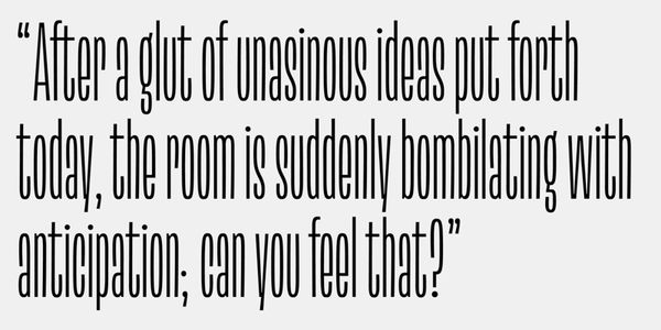 Card displaying Lini typeface in various styles