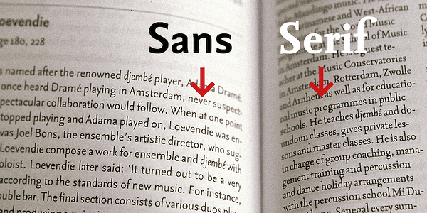 Card displaying Seria  typeface in various styles