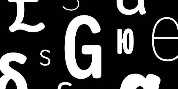 Card displaying Letter Gothic Recast typeface in various styles