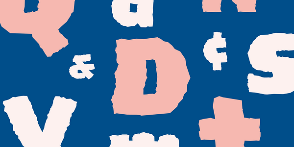 Card displaying Damson typeface in various styles