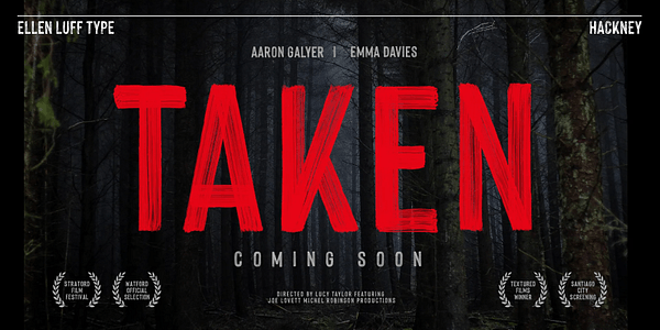 Card displaying Hackney typeface in various styles