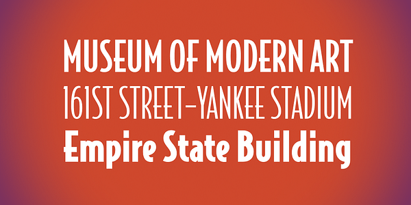 Card displaying Bodega Sans typeface in various styles