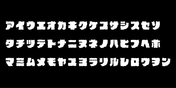Card displaying AB ishi chan typeface in various styles