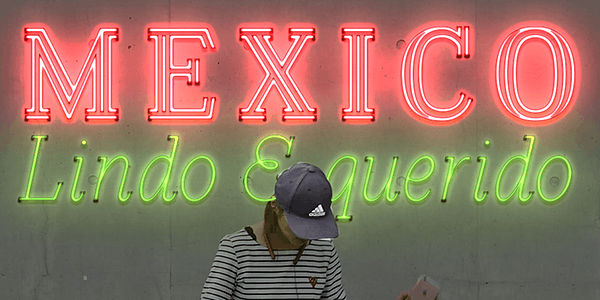 Card displaying Azote typeface in various styles