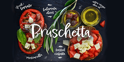 Card displaying Epicursive typeface in various styles