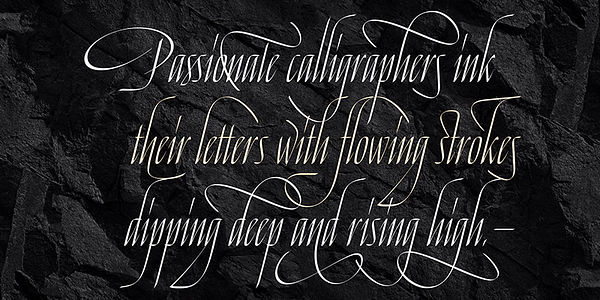 Card displaying Venganza Variable typeface in various styles