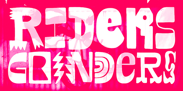 Card displaying Altogether typeface in various styles