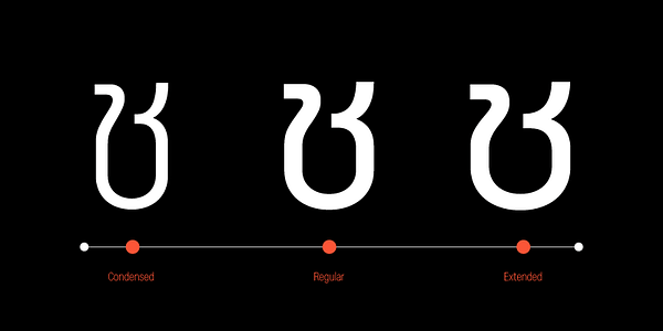 Card displaying Manop Variable typeface in various styles