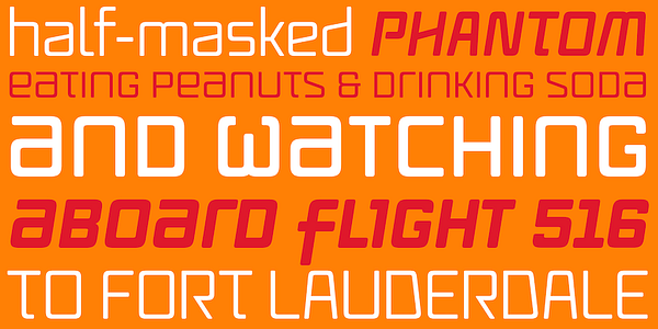 Card displaying Vox Round typeface in various styles