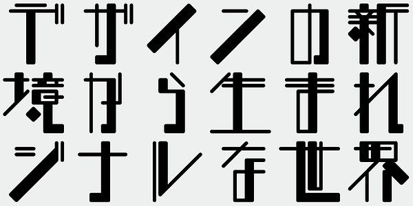 Card displaying TA-houdate M typeface in various styles
