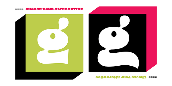 Card displaying 8 typeface in various styles