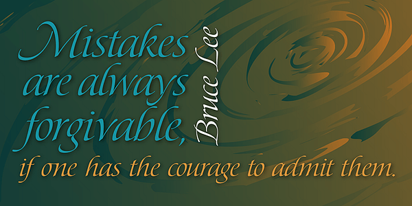 Card displaying P22 Pouty Pro typeface in various styles