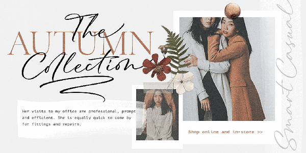 Card displaying Parlare typeface in various styles