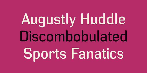 Card displaying Headlight typeface in various styles