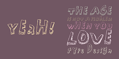 Card displaying Mati typeface in various styles