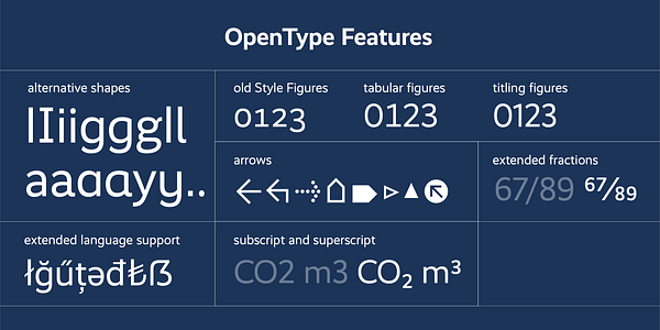 Card displaying Realist typeface in various styles