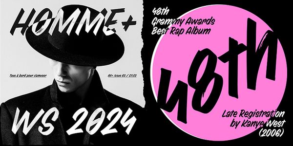 Card displaying PD Everyday typeface in various styles