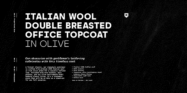 Card displaying Cartograph CF typeface in various styles