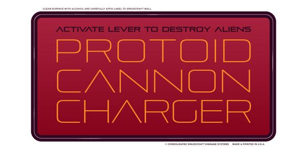 Card displaying Pirulen typeface in various styles