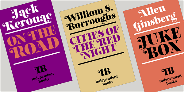 Card displaying Fabulosa typeface in various styles