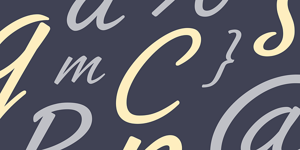 Card displaying Coquito typeface in various styles