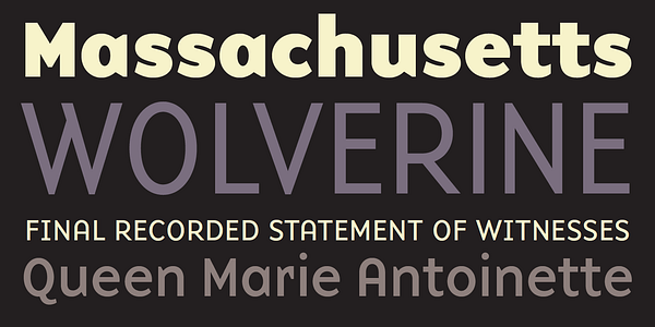 Card displaying Base 900 typeface in various styles