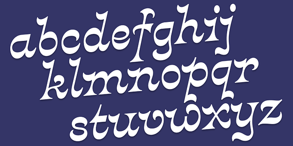 Card displaying Crayonette DJR typeface in various styles