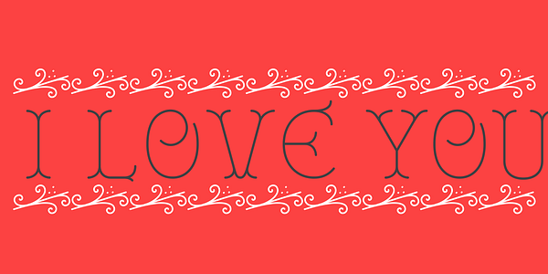 Card displaying Royale typeface in various styles