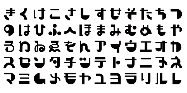 Card displaying AB Manga Thic typeface in various styles