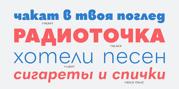 Card displaying Quasimoda typeface in various styles