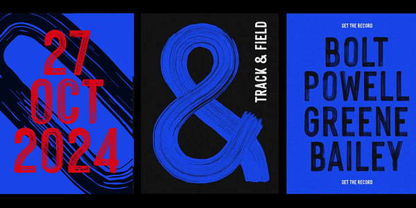 Card displaying Hackney typeface in various styles