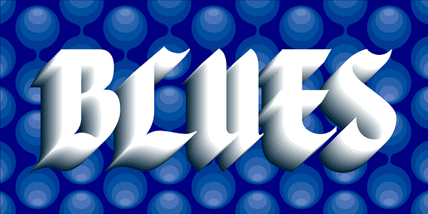 Card displaying Caligra MN typeface in various styles