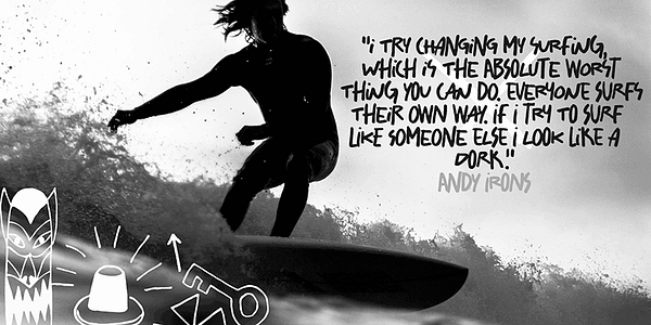 Card displaying Salted typeface in various styles