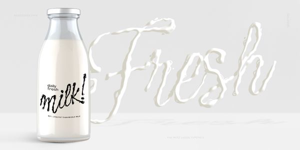 Card displaying Liquida typeface in various styles