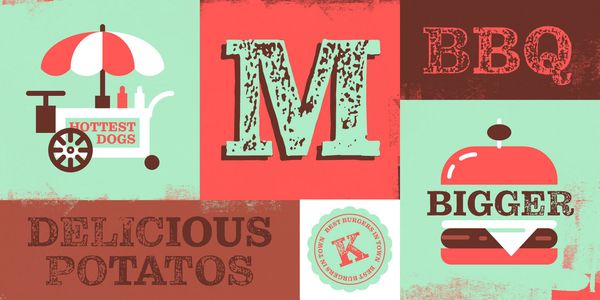 Card displaying Pulpo Rust typeface in various styles