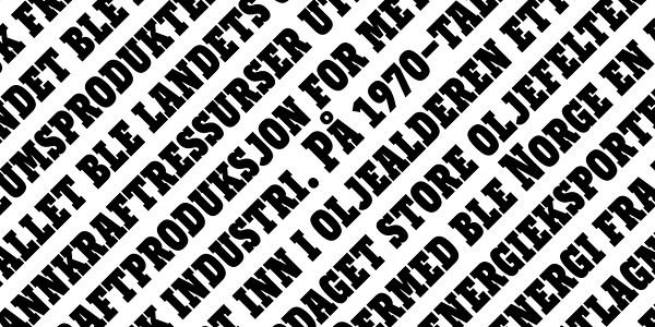 Card displaying Novecento Slab typeface in various styles