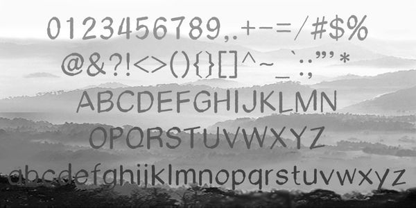 Card displaying AB KazunAun F typeface in various styles