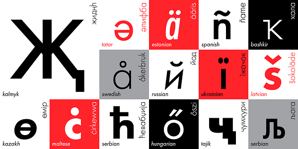 Card displaying Futura PT typeface in various styles