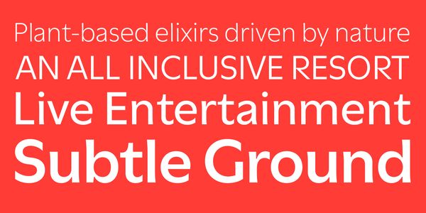 Card displaying Utile typeface in various styles