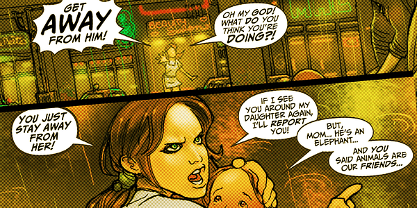 Card displaying CC Meanwhile typeface in various styles