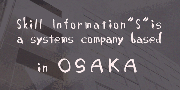 Card displaying SicMaiougi typeface in various styles