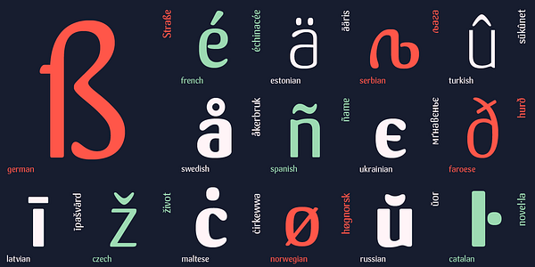 Card displaying Crassula typeface in various styles